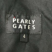 PEARLY GATES パーリーゲイツ ストレッチパンツ グレンチェック柄 ブラック系 4 [240101013974] ゴルフウェア メンズ_画像4