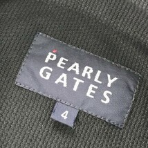 PEARLY GATES パーリーゲイツ 長袖ポロシャツ ボタンダウン ブラック系 4 [240101018244] ゴルフウェア メンズ_画像5