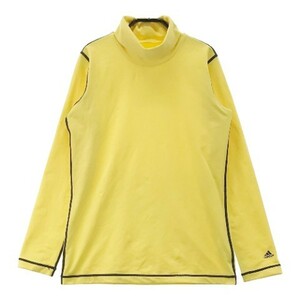 ADIDAS GOLF アディダスゴルフ タートルネック 長袖Tシャツ イエロー系 L [240101017618] ゴルフウェア レディース