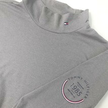 TOMMY HILFIGER GOLF トミー ヒルフィガーゴルフ ハイネック長袖Tシャツ グレー系 LL [240101023114] ゴルフウェア メンズ_画像3