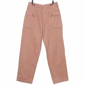 ピンクハウス★ジーンズ デニムパンツ ゆったりシルエット ポケットいっぱい テラコッタ系 z3649