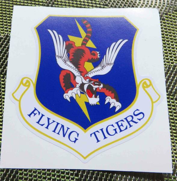幕型FT羽虎　ST　◆NM◎新品　WW2　Flying Tigers フライングタイガース 　アメリカ　　　ステッカー　シール　■ミリタリー 　サバゲー　
