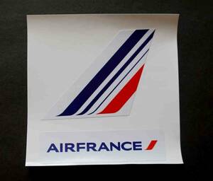 紺白赤■２枚セット■エールフランス Air France　 AIRFRANCEステッカー シール■エアライン飛行機■海外旅行 留学 出張 スーツケース貼付