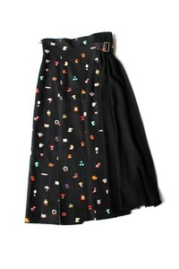 アンダーカバー　UNDERCOVER　UCW1602-4　19SS Switching Long Pleated Skirt プリーツ　ロング　スカート　2