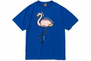 正規品 美品 ヒューマンメイド human made Flamingo graphic 半袖Tシャツ フラミンゴ 夏服 トップス ブルー