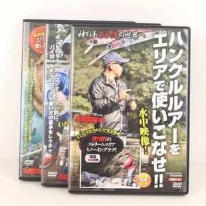 DVD アングリングファン ハンクルルアーをエリアで使いこなせ!!他 3点セット まとめて 釣り 趣味 同梱不可