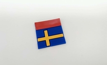  IKEA家具にも★タグ型スウェーデンフラッグ★デコレーションエンブレムV40 V60 XC60 XC70 V70 S60　XC40　VOLVOステッカー_画像2