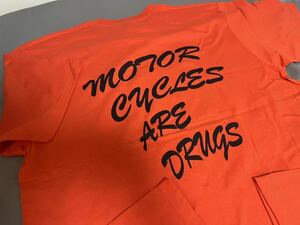 MOTORCYCLES ARE DRUGS バイクは麻薬　Tシャツ【Lサイズ】