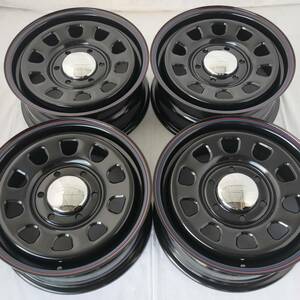 新品 デイトナ 16-6.5J＋45 6-139.7 ブラック ホイール4本SET キャラバン E25/E26 NV350 限定 アウトレット特価(W1842-1)