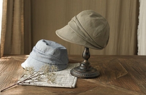 UVカット帽子キャスケット小顔効果UP 持ち運便利紫外線最大100％カット熱中症対策帽子 レディース 　グリーン