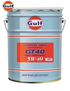 Gulf ガルフ エンジンオイル ARROW SERIES ARROW GT40 / アロー GT40 5W-40 API SN レベル 全合成油 20L ペール缶(送料無料)メーカー直送！