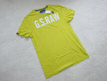 【新品】G-STAR RAW S.Q.CREW R Tシャツ 黄色系 Mサイズ 【検索:DIESEL ドルガバ REPLAY ALPHA】_画像1
