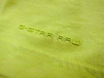 【新品】G-STAR RAW S.Q.CREW R Tシャツ 黄色系 Mサイズ 【検索:DIESEL ドルガバ REPLAY ALPHA】_画像4