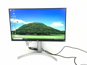 4K美品LG 27型 液晶 モニター 27UL650-W 　4K（3840x2160）　2018年製（管：2C-M）　