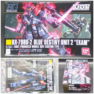 バンダイ【機動戦士ガンダム外伝 THE BLUE DESTINY】HGUC 208▼1/144 ブルーディスティニー2号機゛EXAM” RX-79BD-2 HG【未開封・未組立】