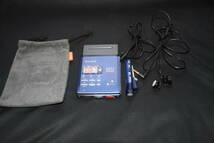 SONY　ソニー　MZ-R55 ブルー　ポータブルMDレコーダー　（MDLP非対応 / 録音/再生兼用機 / 録再 / MDウォークマン）_画像1