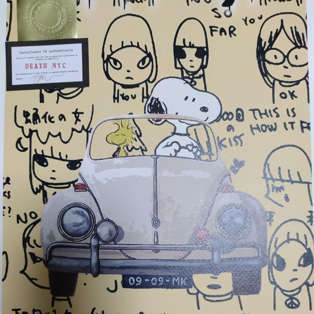 DEATH NYC 世界限定100枚 アートポスター SNOOPY ス | JChere雅虎拍卖代购