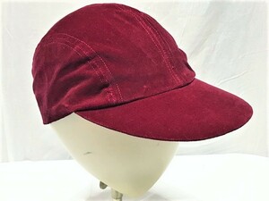 【Shady Character NYC/Nick&Nora】ベルベット ジェットキャップ WINE 新品/デッドストック/希少/ヴィンテージ/ストリート/帽子/USA製