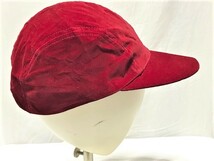 【Shady Character NYC/Nick&Nora】ベルベット ジェットキャップ DK.RED 新品/デッドストック/希少/ヴィンテージ/ストリート/帽子/USA製_画像3