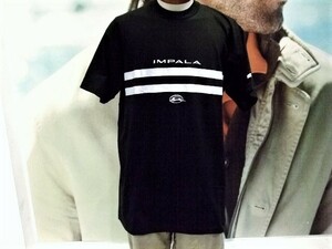 【IMPALA/インパラ】パネルライン 半袖Tシャツ BLACK M 新品/デッドストック/希少/ヴィンテージ/大き目/CHEVROLET/ストリート/HIPHOP/USA製