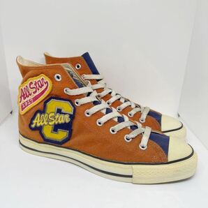 レア 日本製★コンバース CONVERSE ALL STAR LETTERED Hi レタード ハイ オレンジ 27.5cm made in Japan ハイカット オールスター 日本製の画像1