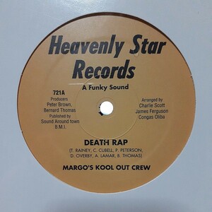 MARGO'S KOOL OUT CREW / DEATH RAP /SEALED/未開封/オールドスクール,OLD SCHOOL,DISCO RAP,BOOGIE,NICK THE RECORD