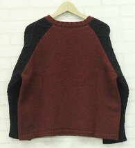 2T1521■SUNSEA 2tone Fisherman sweater サンシー 2トーン フィッシャーマンセーター_画像2