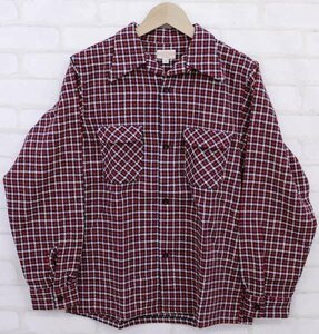 2T2424■新品 AtLast&Co BUTCHER PRODUCTS ウールプレイドシャツ アットラスト