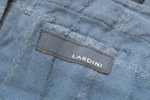 4T3084■ラルディーニ リネン混チェックベスト イタリア製 LARDINI_画像3