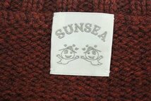 2T1521■SUNSEA 2tone Fisherman sweater サンシー 2トーン フィッシャーマンセーター_画像3