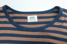 3T4901■WTAPS 15ss VASQUE L■S TEE ダブルタップス ボーダーバスクTシャツ_画像5