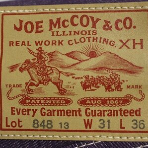 1P5821o■新品 ジョーマッコイ lot848 スリムフィットカラーデニム Joe McCoyの画像3