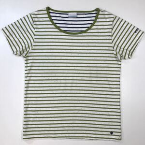 Columbia コロンビア　半袖Tシャツ　ボーダー柄　レディース　Lサイズ　アウトドア　28-115a