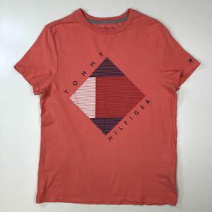 tommy hilfiger トミーヒルフィガー　半袖Tシャツ　プリント　ロゴ　メンズ　XS(日本のS〜Mサイズ相当) 28-131a