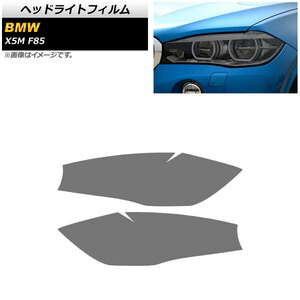 ヘッドライトフィルム BMW X5 M F85 2013年～2019年 スモーク TPU素材 AP-XT1803-SM 入数：1セット(左右)