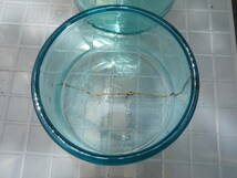 ウランガラス プレス グリーンガラス コップ タンブラー 小物入れ 2客セット_画像4