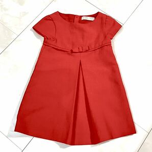 ZARA kids girls ワンピース　赤　オレンジリボン100cm 104 ザラ　子供服