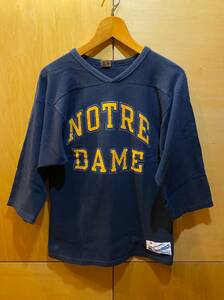 Chamopion チャンピオン ヴィンテージ フットボールシャツ Tシャツ M NOTRE DAME アーチ 古着