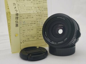 MINOLTA MD 24ｍｍ F2.8 ミノルタ 2023年8月 オーバーホール 30日保証