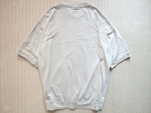 即決 XLサイズ モンキータイム 別注 Champion ワイドシルエット ヘビーウェイト Tシャツ 7分ソデぐらい ベージュ グレー C8-X325