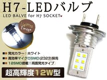 SUZUKI スカイウェイブ250　LTD CJ46A LED 12W H7 バルブ ヘッドライト 12V/24V ホワイト CREE リレーレス ライト COB_画像1