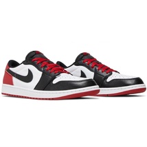 ☆NIKE AIR JORDAN 1 RETRO LOW OG BLACK TOE 白/黒/赤 26.5cm ナイキ エア ジョーダン 1 レトロ ロウ オージー つま黒 CZ0790-106_画像8