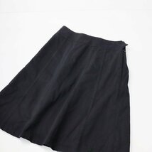 MARGARET HOWELL マーガレットハウエル コットンツイル台形スカート 2/ブラック 黒 ボトムス タイト 【2400013452137】_画像1