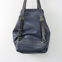 スタイルクラフト STYLE CRAFT 定価9.6万 ゴート2WAYBAG がま口リュックサック /ネイビー系 デイパック 肩掛け バッグ【2400013494540】_画像4