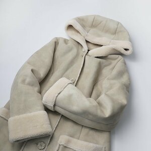  Tocca TOCCA 2022AW fake mouton f- dead COSMIC LATTE coat 2/ beige tops jacket nappy feather weave [2400013499330]