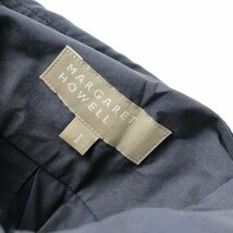 マーガレットハウエル MARGARET HOWELL 2021SS MATT COTTON POPLIN 長袖ブラウス 1/ネイビー トップス シャツ【2400013500319】_画像10