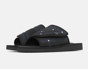 新品未使用 25cm【Suicoke x John Elliott（スイコック×ジョンエリオット）】ブラックサンダル スポーツサンダル 黒 US 7 SAW CabJE B