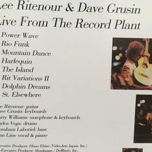 Lee Ritenour & Dave Grunion Live From The Record Plant 中古DVD リー・リトナー デイヴ・グルーシンの画像3