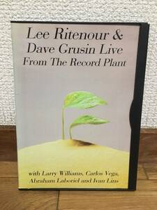 Lee Ritenour & Dave Grunion Live From The Record Plant 中古DVD リー・リトナー デイヴ・グルーシン