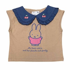 ミッフィー miffy フレンチスリーブ ノースリーブ トップス Tシャツ 80サイズ